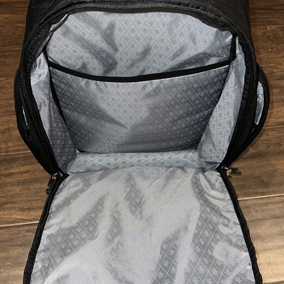 Original Penguin by Munsingwear Black Gold Backpack Travel Laptop Bag - Picture 9 of 13